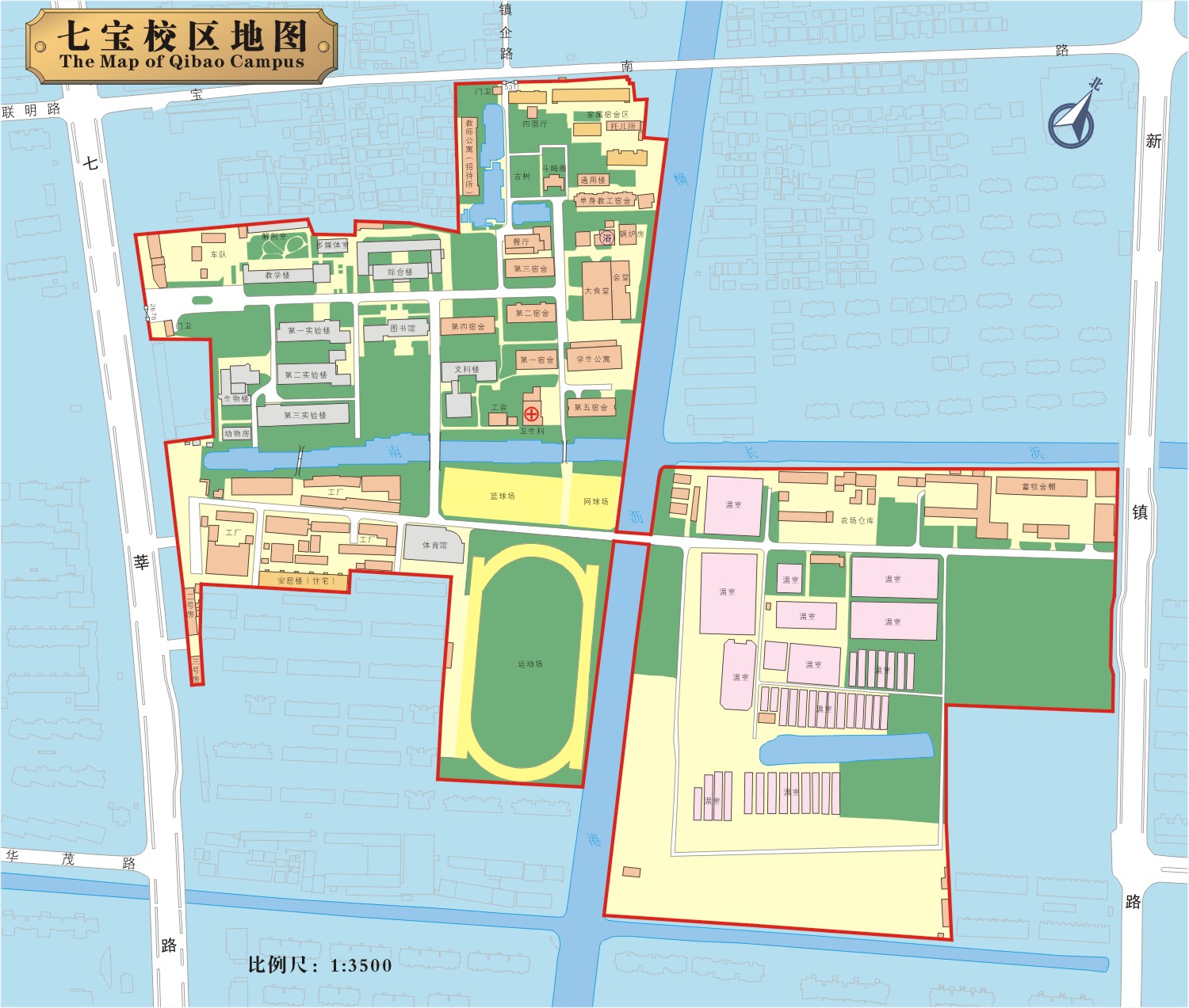 七宝校区地图; 上海交通大学(闵行校区); 地图